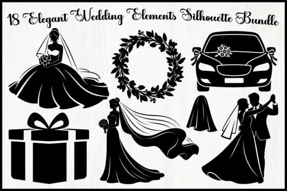 18 Elegant Wedding Silhouettes: Timeless Design Elements