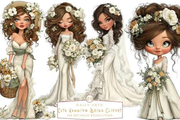 29 Charming Bride Designs for Your Creative Projects