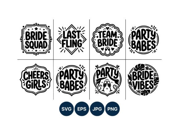 Bride Squad Hand Lettering: The Ultimate Wedding Party Design Set