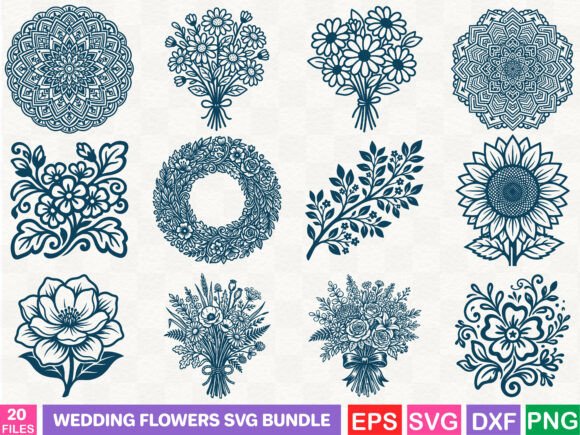 Elegant Floral Design Bundle: Your Wedding & Craft Project Guide
