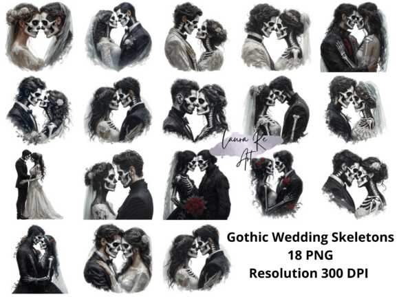 Elevate Your Dark Aesthetic with Gothic Wedding Skeletons
