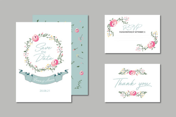 Floral Blooming Wedding Card Set: A Designer's Guide to Soft Elegance