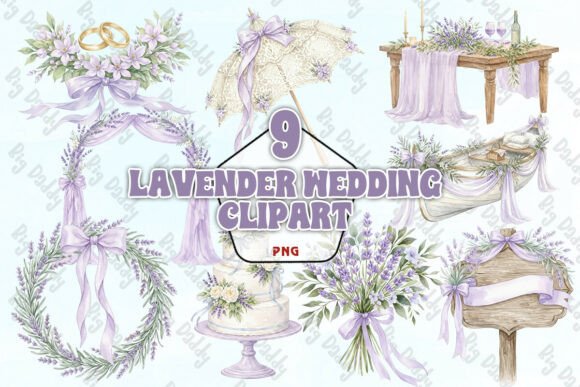 Lavender Wedding Clipart PNG: A Designer's Secret Weapon