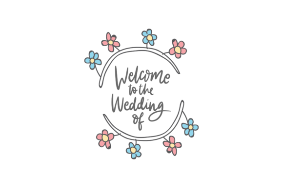 Linear Flat Wedding Lettering: Clean, Modern Typography for Designers