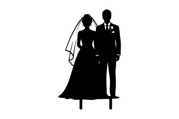Timeless Elegance: The Wedding Couple Silhouette in Design