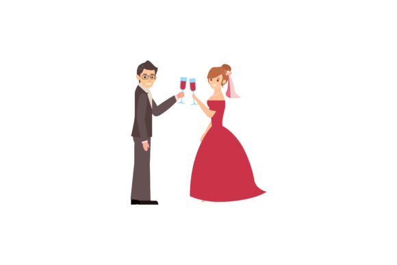 Wedding Couple Character Romantic: A Designer's Delight